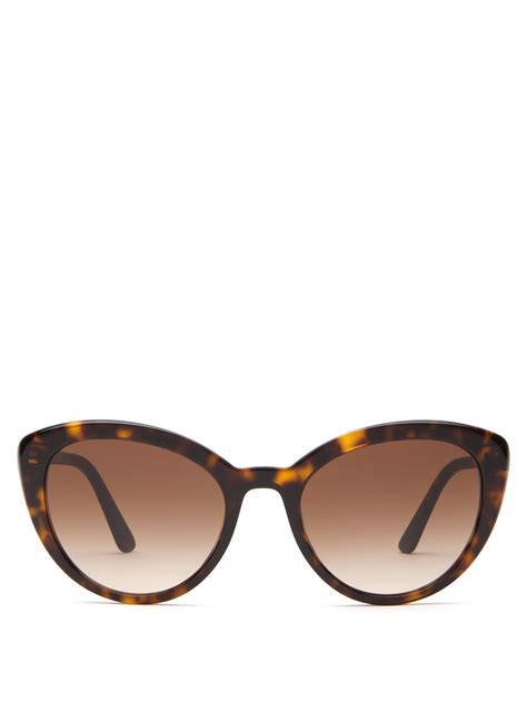 prada 170s tortoise sunglasses cat eye|Prada Eyewear Tortoiseshell cat.